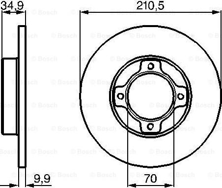 BOSCH 0 986 478 755 - Kočioni disk www.molydon.hr