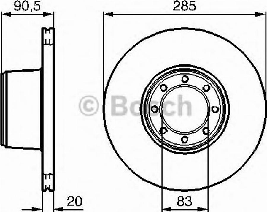 BOSCH 0986478761 - Kočioni disk www.molydon.hr