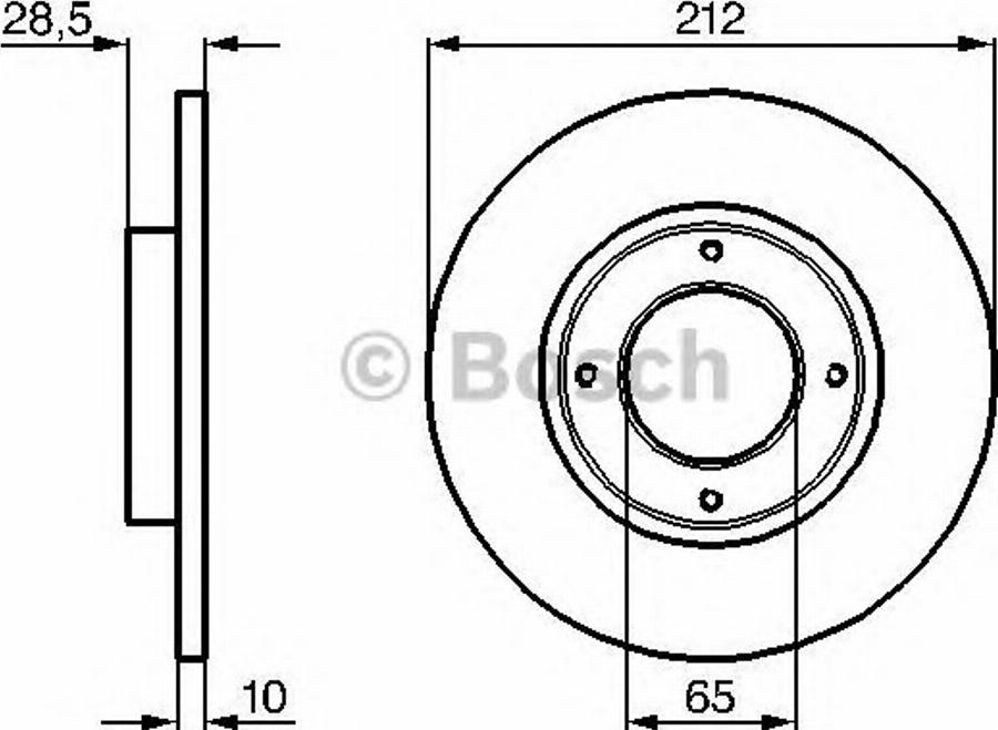 BOSCH 0 986 478 782 - Kočioni disk www.molydon.hr