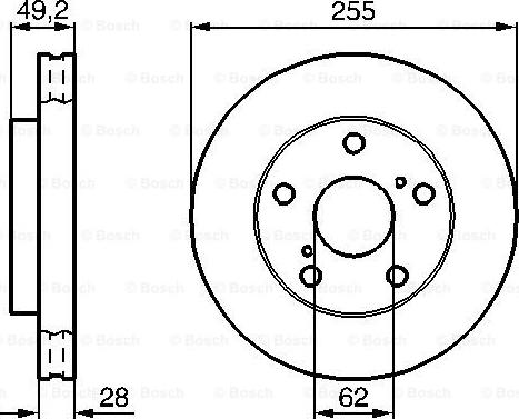 BOSCH 0 986 478 726 - Kočioni disk www.molydon.hr