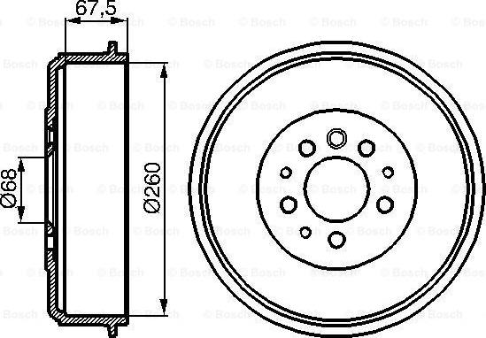 BOSCH 0 986 477 046 - Bubanj kočnica www.molydon.hr