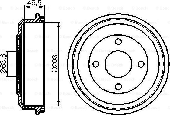 BOSCH 0 986 477 054 - Bubanj kočnica www.molydon.hr