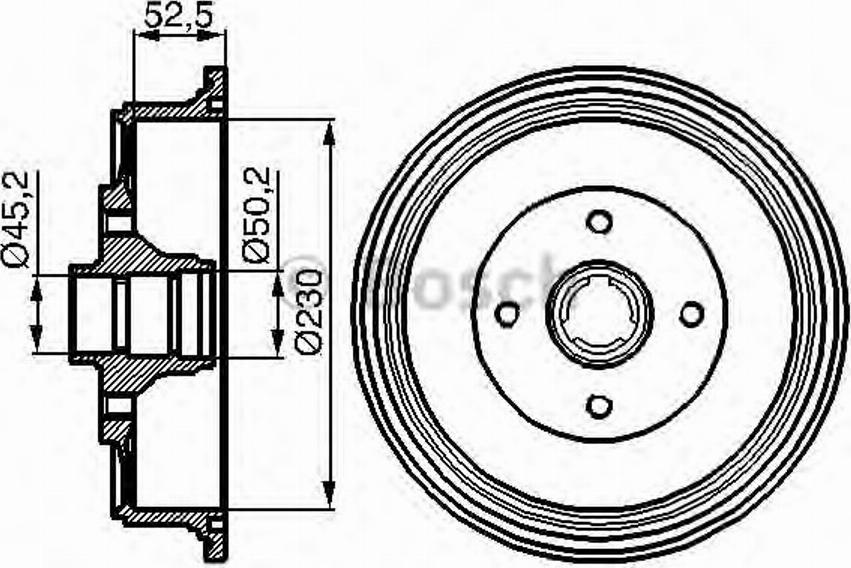 BOSCH 0 986 477 052 - Bubanj kočnica www.molydon.hr