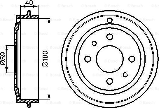 BOSCH 0 986 477 083 - Bubanj kočnica www.molydon.hr