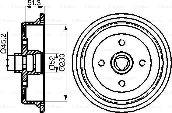 BOSCH 0 986 477 029 - Bubanj kočnica www.molydon.hr