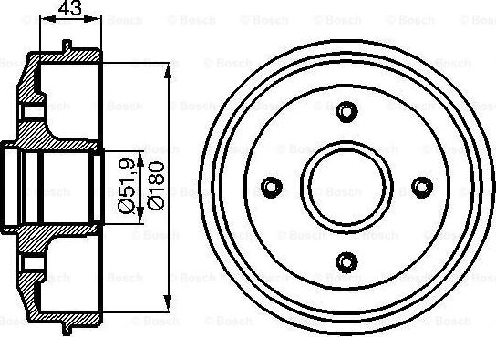 BOSCH 0 986 477 020 - Bubanj kočnica www.molydon.hr