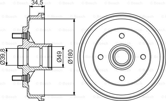 BOSCH 0 986 477 159 - Bubanj kočnica www.molydon.hr