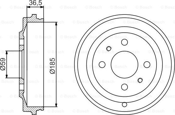 BOSCH 0 986 477 161 - Bubanj kočnica www.molydon.hr