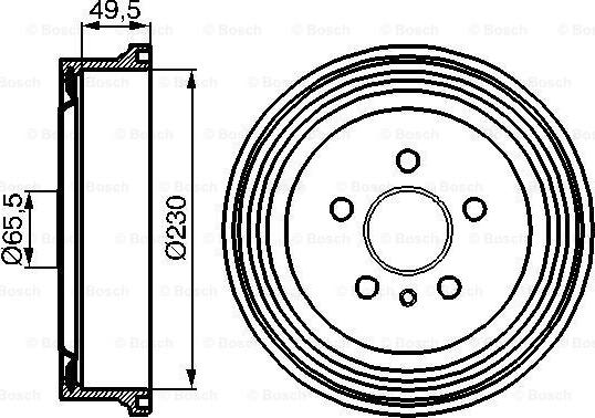 BOSCH 0 986 477 104 - Bubanj kočnica www.molydon.hr