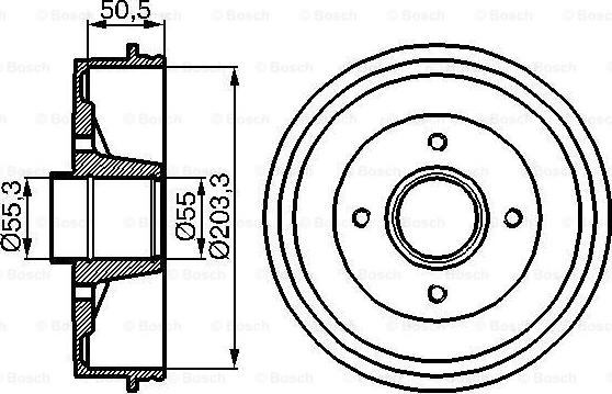 BOSCH 0 986 477 108 - Bubanj kočnica www.molydon.hr