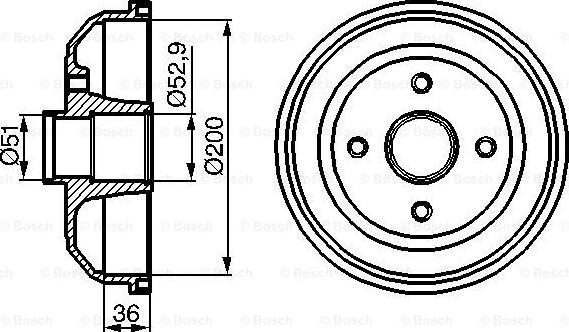 BOSCH 0 986 477 134 - Bubanj kočnica www.molydon.hr