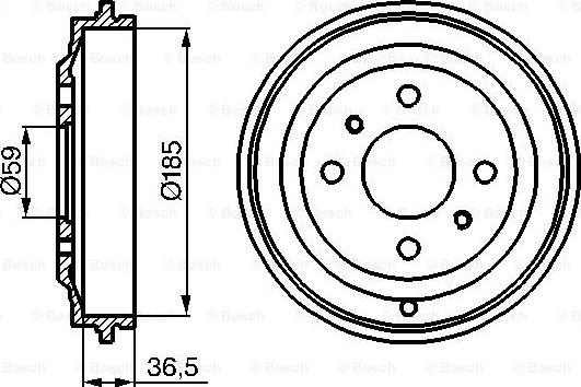 BOSCH 0 986 477 125 - Bubanj kočnica www.molydon.hr