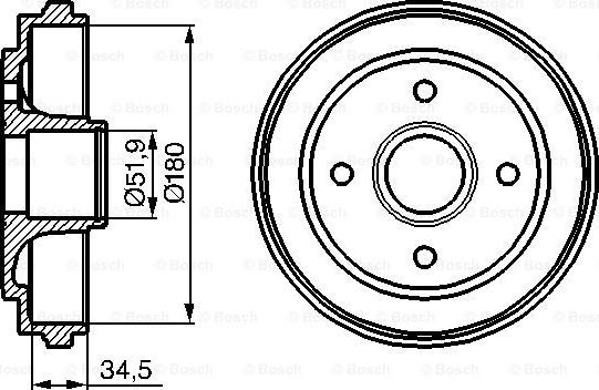 BOSCH 0 986 477 128 - Bubanj kočnica www.molydon.hr