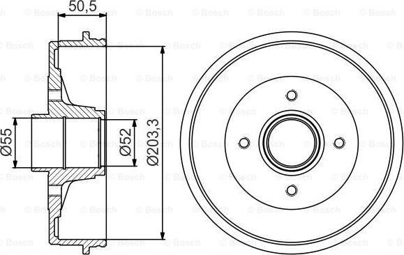 BOSCH 0 986 477 173 - Bubanj kočnica www.molydon.hr