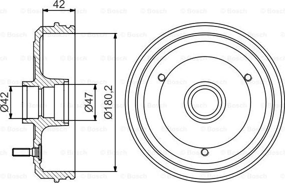 BOSCH 0 986 477 243 - Bubanj kočnica www.molydon.hr