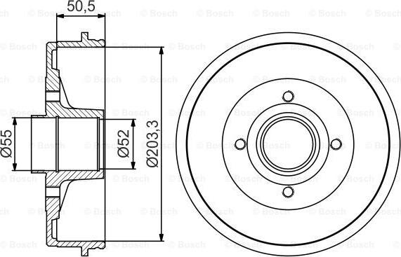 BOSCH 0 986 477 254 - Bubanj kočnica www.molydon.hr