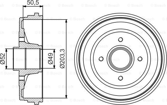 BOSCH 0 986 477 205 - Bubanj kočnica www.molydon.hr