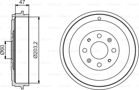 BOSCH 0 986 477 207 - Bubanj kočnica www.molydon.hr