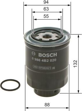 BOSCH 0 986 4B2 020 - Filter za gorivo www.molydon.hr