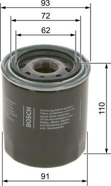 BOSCH 0 986 4B7 044 - Filter za ulje www.molydon.hr