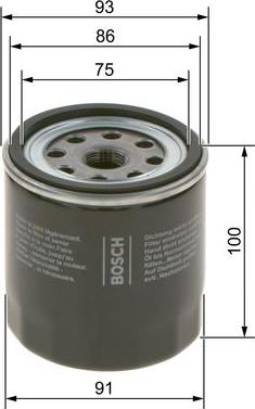 BOSCH 0 986 4B7 046 - Filter za ulje www.molydon.hr