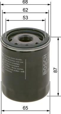 BOSCH 0 986 4B7 065 - Filter za ulje www.molydon.hr