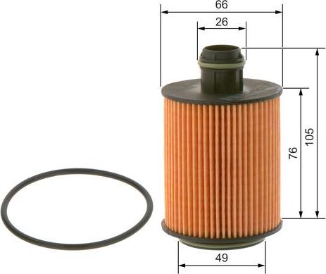 BOSCH 0 986 4B7 006 - Filter za ulje www.molydon.hr