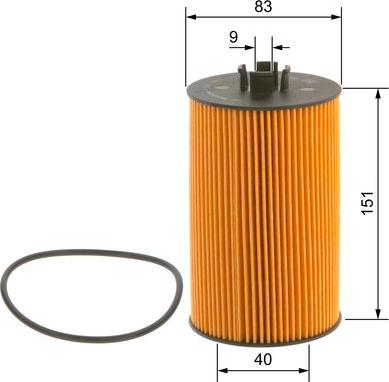 BOSCH 0 986 4B7 002 - Filter za ulje www.molydon.hr