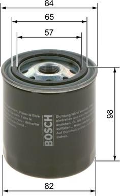 BOSCH 0 986 4B7 070 - Filter za ulje www.molydon.hr