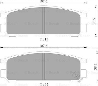 BOSCH 0 986 505 996 - Komplet Pločica, disk-kočnica www.molydon.hr