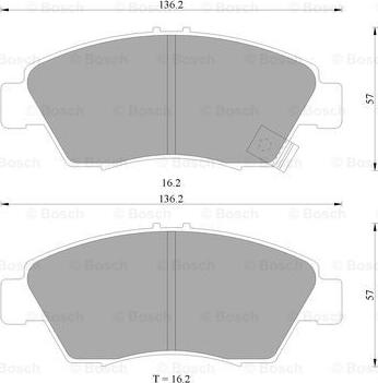 BOSCH 0 986 505 948 - Komplet Pločica, disk-kočnica www.molydon.hr