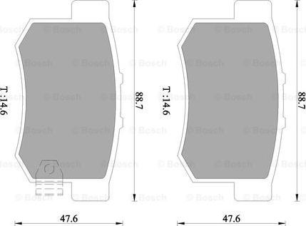 BOSCH 0 986 505 953 - Komplet Pločica, disk-kočnica www.molydon.hr