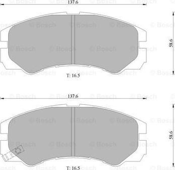 BOSCH 0 986 505 961 - Komplet Pločica, disk-kočnica www.molydon.hr