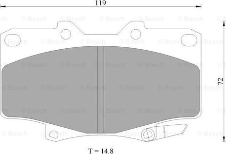 BOSCH 0 986 505 904 - Komplet Pločica, disk-kočnica www.molydon.hr