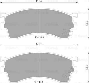 BOSCH 0 986 505 914 - Komplet Pločica, disk-kočnica www.molydon.hr