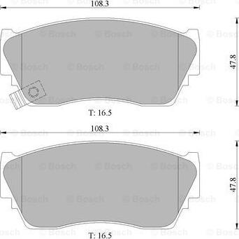 BOSCH 0 986 505 935 - Komplet Pločica, disk-kočnica www.molydon.hr