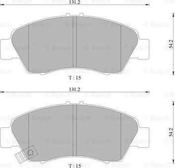 BOSCH 0 986 505 406 - Komplet Pločica, disk-kočnica www.molydon.hr