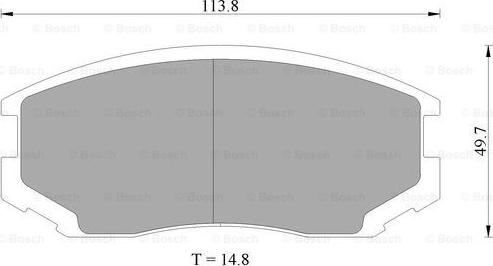 BOSCH 0 986 505 693 - Komplet Pločica, disk-kočnica www.molydon.hr