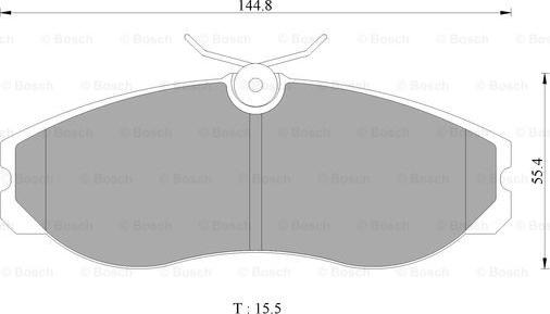 BOSCH 0 986 505 646 - Komplet Pločica, disk-kočnica www.molydon.hr