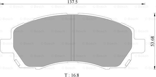 BOSCH 0 986 505 662 - Komplet Pločica, disk-kočnica www.molydon.hr