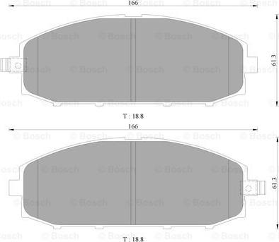 BOSCH 0 986 505 678 - Komplet Pločica, disk-kočnica www.molydon.hr