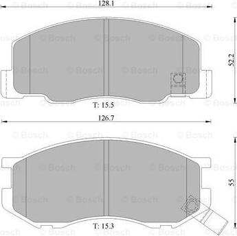 BOSCH 0 986 505 005 - Komplet Pločica, disk-kočnica www.molydon.hr