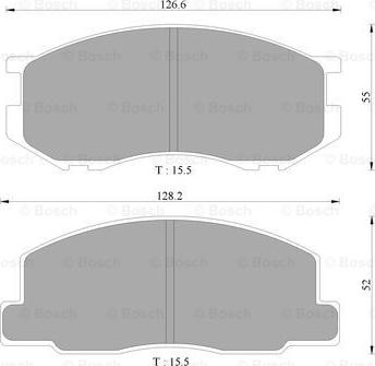 BOSCH 0 986 505 343 - Komplet Pločica, disk-kočnica www.molydon.hr