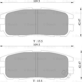 BOSCH 0 986 505 367 - Komplet Pločica, disk-kočnica www.molydon.hr