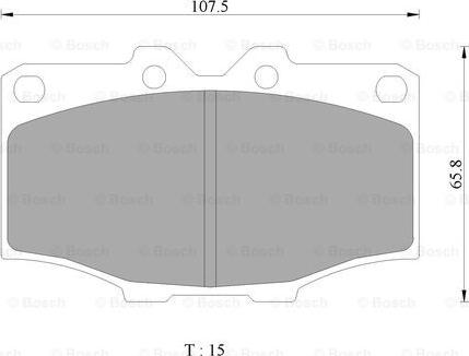 BOSCH 0 986 505 311 - Komplet Pločica, disk-kočnica www.molydon.hr