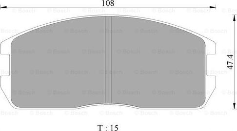 BOSCH 0 986 505 335 - Komplet Pločica, disk-kočnica www.molydon.hr