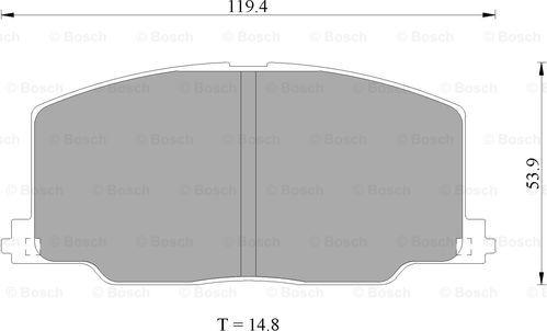 BOSCH 0 986 505 376 - Komplet Pločica, disk-kočnica www.molydon.hr