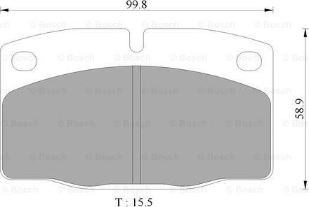 BOSCH 0 986 505 242 - Komplet Pločica, disk-kočnica www.molydon.hr