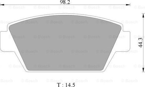 BOSCH 0 986 505 741 - Komplet Pločica, disk-kočnica www.molydon.hr