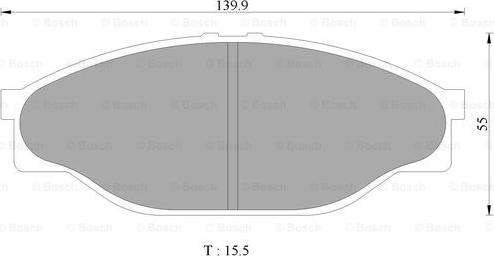 BOSCH 0 986 505 748 - Komplet Pločica, disk-kočnica www.molydon.hr